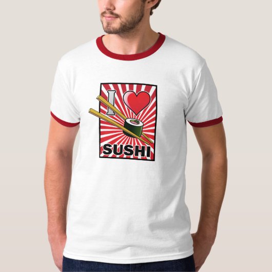 I Liebe-Sushi! T-Shirt (Vorderseite)
