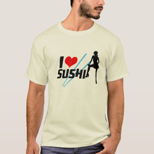 I Liebe-Sushi T-Shirt (Vorderseite)