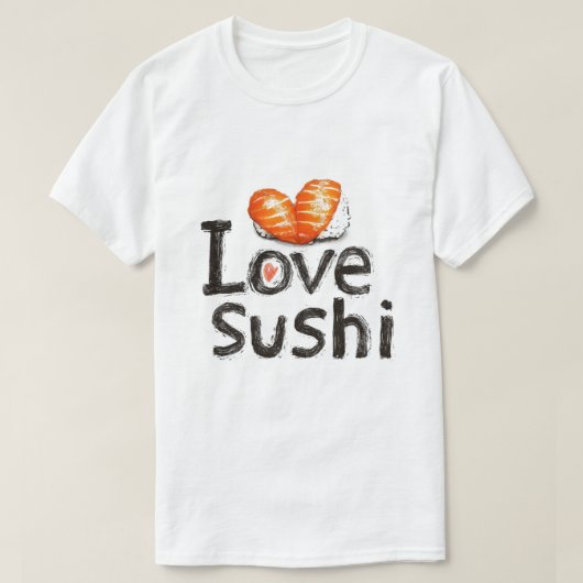I Liebe Sushi T-Shirt (Design vorne)