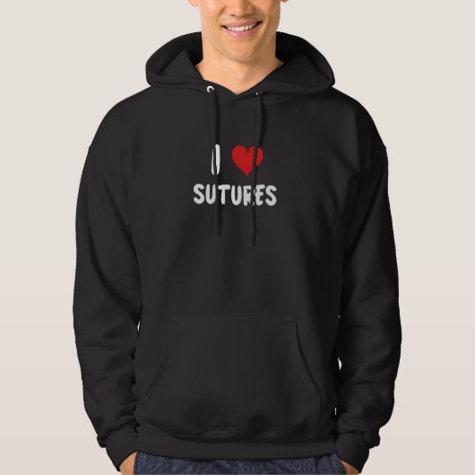 I Liebe Sutures - Doctor Nurse Chirurg Operation E Hoodie (Vorderseite)