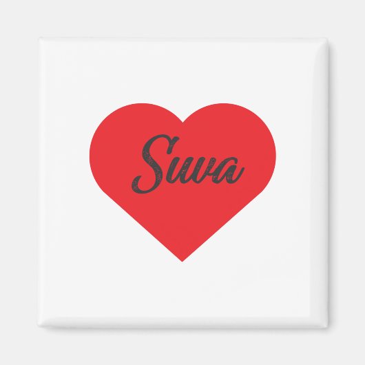 I Liebe Suva - Fidschi Magnet (Vorne)