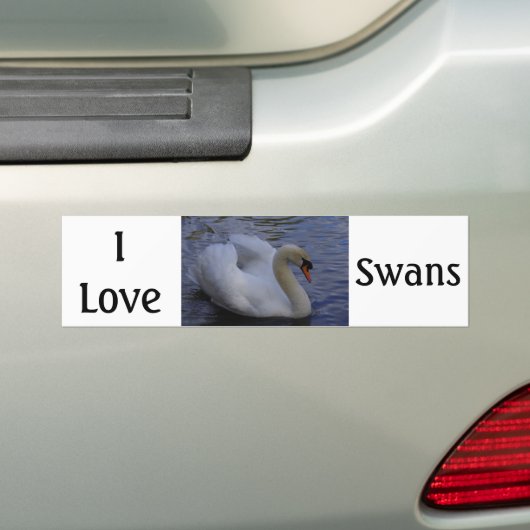 I Liebe Swans Autoaufkleber (Auf Auto)
