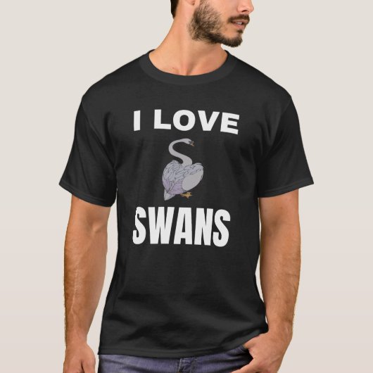 I Liebe Swans T-Shirt (Vorderseite)