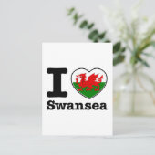 I Liebe Swansea Postkarte (Stehend Vorderseite)