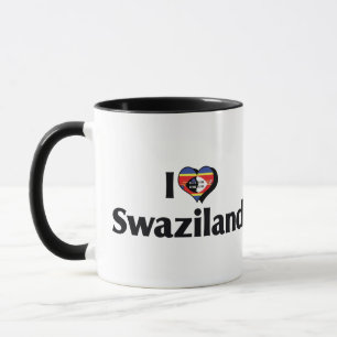 I Liebe Swasiland-Flagge Tasse