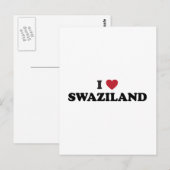 I Liebe Swasiland Postkarte (Vorne/Hinten)