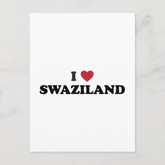 I Liebe Swasiland Postkarte (Vorderseite)
