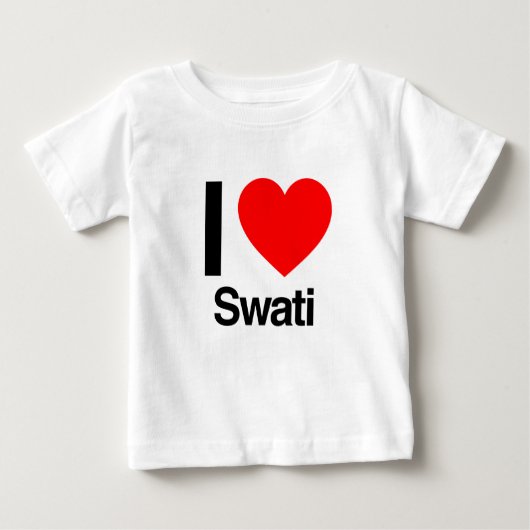 i Liebe swati Baby T-shirt (Vorderseite)