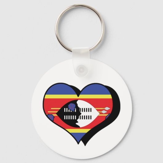 I Liebe Swaziland Schlüsselanhänger (Vorderseite)