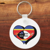 I Liebe Swaziland Schlüsselanhänger (Vorderseite)