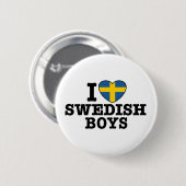 I Liebe Swedish Boys Button (Vorne & Hinten)