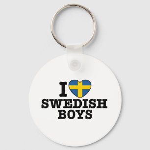 I Liebe Swedish Boys Schlüsselanhänger