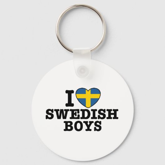 I Liebe Swedish Boys Schlüsselanhänger (Vorderseite)