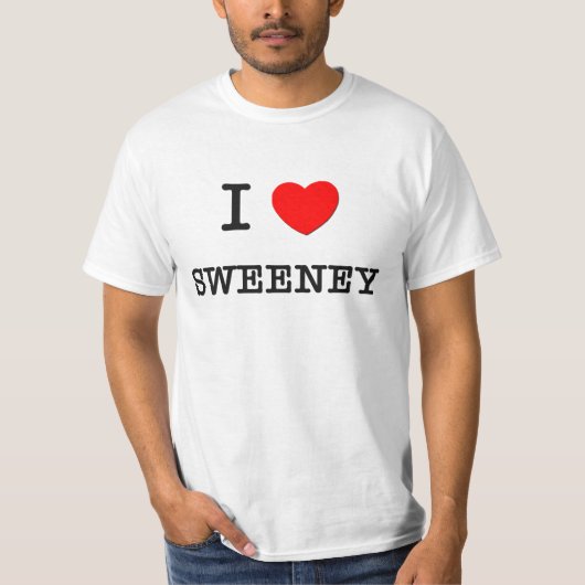 I Liebe Sweeney T-Shirt (Vorderseite)