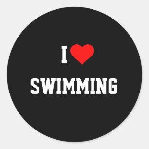 I LIEBE SWIMMING Sticker