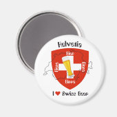 I Liebe Swiss Beer Magnet (Vorderseite/Rückseite)
