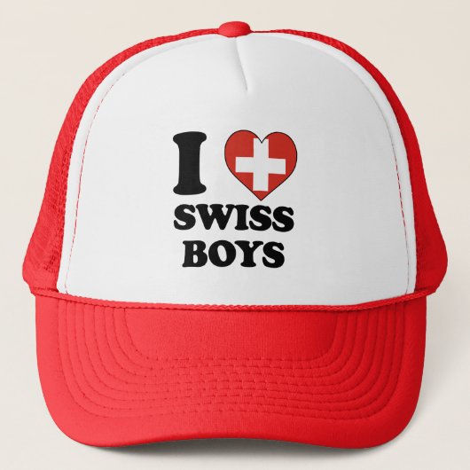 I Liebe Swiss Boys Truckerkappe (Vorderseite)