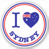 I Liebe Sydney Aufkleber (Vorderseite)