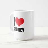 I Liebe Sydney Kaffeetasse (Vorderseite Links)