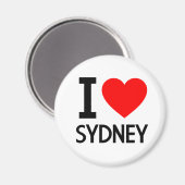 I Liebe Sydney Magnet (Vorderseite/Rückseite)