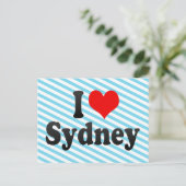 I Liebe Sydney Postkarte (Stehend Vorderseite)