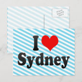 I Liebe Sydney Postkarte (Vorne/Hinten)