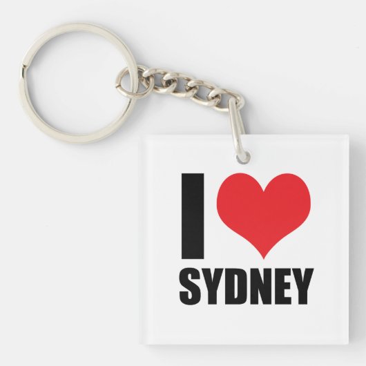 I Liebe Sydney Schlüsselanhänger (Vorderseite)