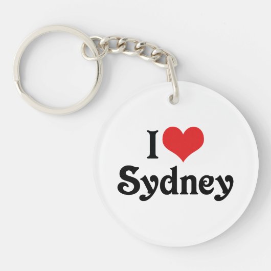 I Liebe Sydney Schlüsselanhänger (Vorderseite)