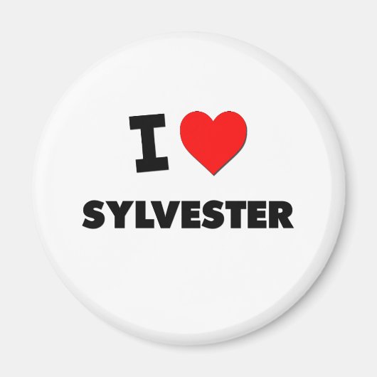 I Liebe Sylvester Magnet (Vorne)