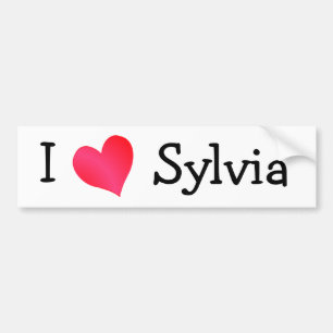 I Liebe Sylvia Autoaufkleber