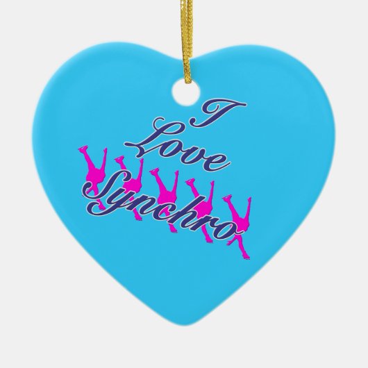 I Liebe Synchro Ornament - Ihr Name auf der Rückse (Vorne)