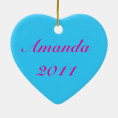 I Liebe Synchro Ornament - Ihr Name auf der Rückse (Hinten)