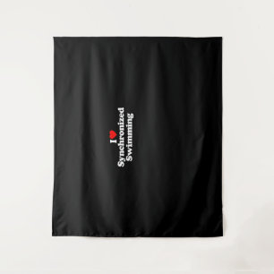 I Liebe Synchronschwimmen Herz Souvenir Funny Wandteppich