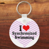 I Liebe Synchronschwimmen Schlüsselanhänger (Vorderseite)