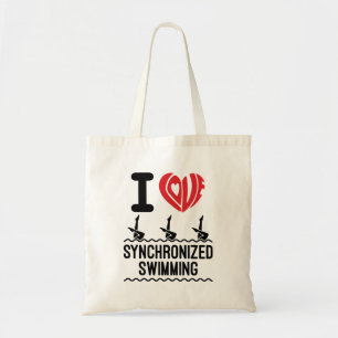 I Liebe Synchronschwimmen Tragetasche