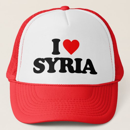 I LIEBE SYRIA TRUCKERKAPPE (Vorderseite)