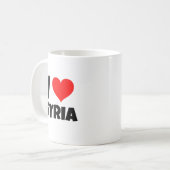 I Liebe Syrien س ر ي ا Kaffeetasse (Vorderseite Links)