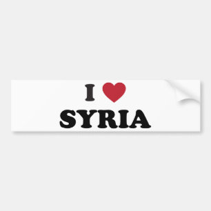 I Liebe Syrien Autoaufkleber