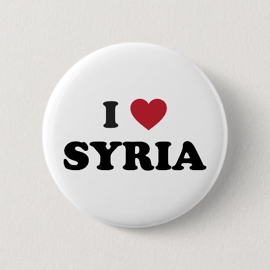 I Liebe Syrien Button (Vorderseite)