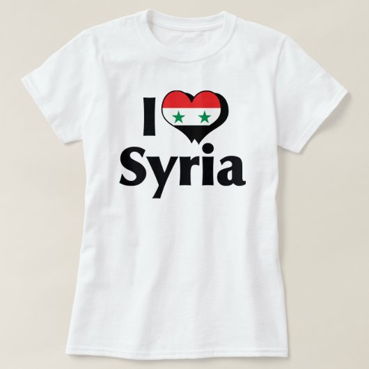 I Liebe Syrien Flag Shirt (Design vorne)