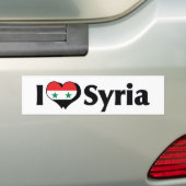 I Liebe Syrien-Flagge Autoaufkleber (Auf Auto)