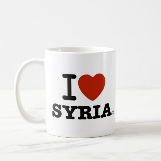 I Liebe Syrien Kaffeetasse (Links)