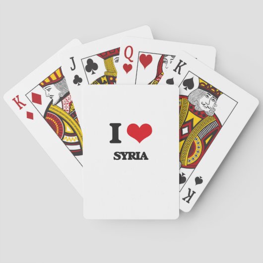 I Liebe Syrien Spielkarten (Rückseite)