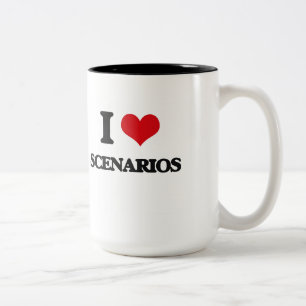 I Liebe-Szenario Zweifarbige Tasse