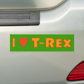 I Liebe T-Rex Tyrannosaurus Rex Autoaufkleber (Auf Auto)