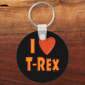 I Liebe T-Rex Tyrannosaurus Rex Dinosaur Liebhaber Schlüsselanhänger (Vorderseite)