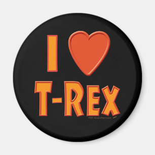 I Liebe T-Rex Tyrannosaurus Rex Magnet