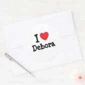 I LIEBE T - SHIRT RUNDER AUFKLEBER (Umschlag)