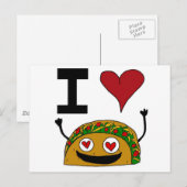 I Liebe Taco Postkarte (Vorne/Hinten)