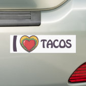 I Liebe Tacos Autoaufkleber (Auf Auto)